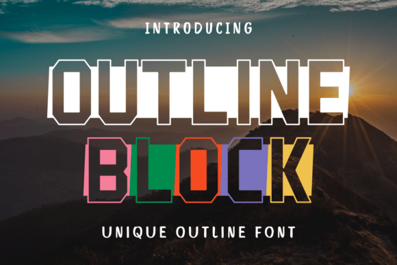 Outline Block Font - Featured Image