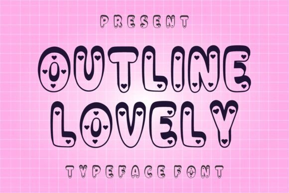Outline Lovely Font - Featured Image