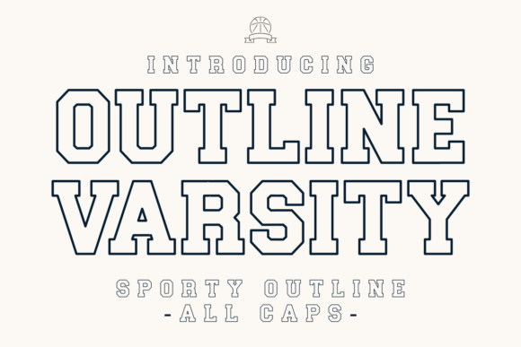 Outline Varsity Font - Featured Image