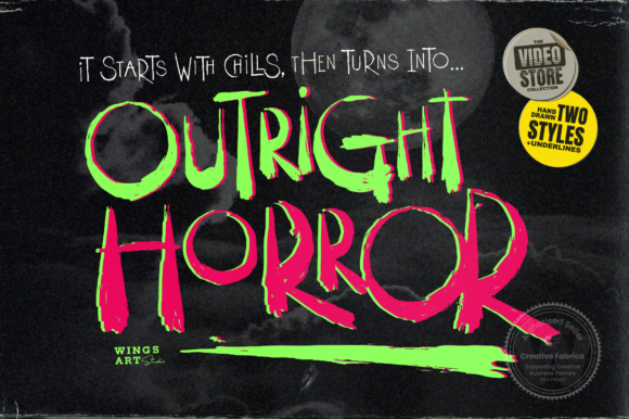 Outright Horror Font - Featured Image