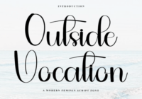 Outside Vocation Font - Featured Image