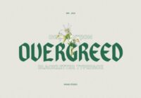 Overgreed Font - Featured Image