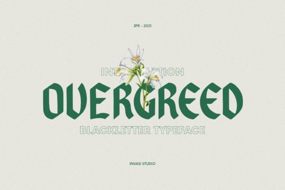 Overgreed Font - Featured Image