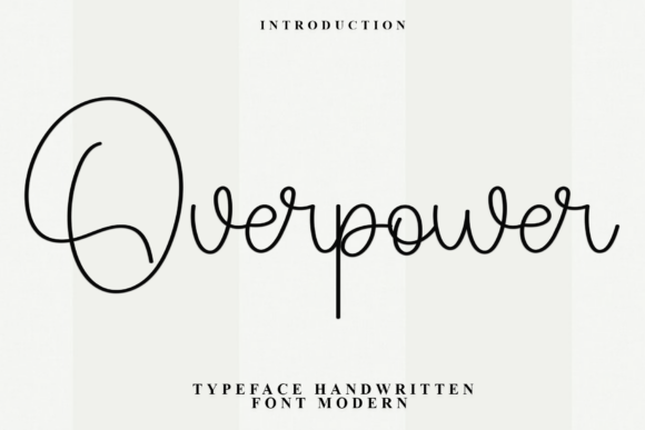 Overpower Font - Featured Image