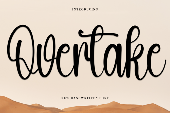 Overtake Font - Featured Image