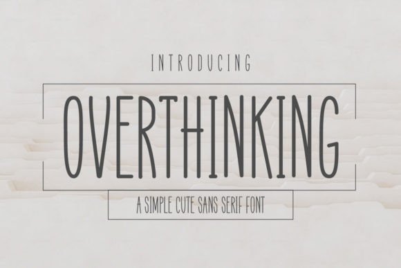 Overthinking Font - Featured Image