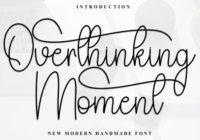 Overthinking Moment Font - Featured Image