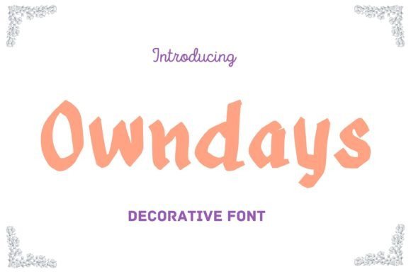 Owndays Font - Featured Image