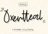 Oxentteal Font - Featured Image