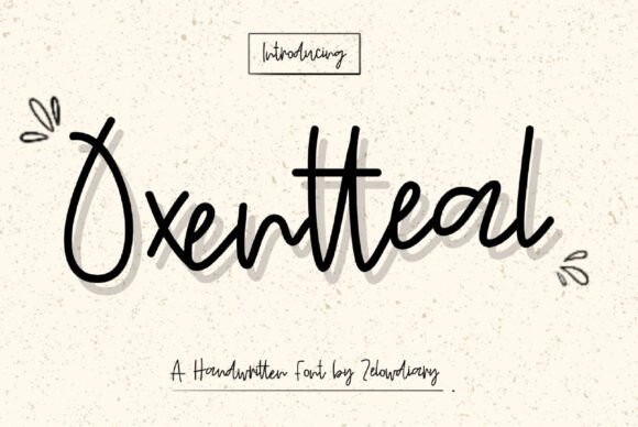 Oxentteal Font - Featured Image