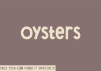 Oysters Font - Featured Image