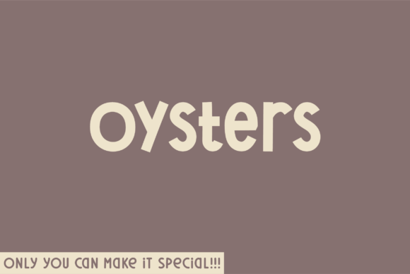 Oysters Font - Featured Image