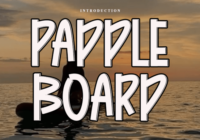 Paddle Board Font - Featured Image