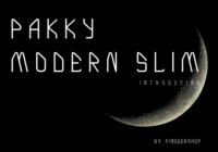 Pakky Modern Slim Font - Featured Image