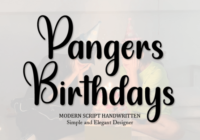 Pangers Birthdays Font - Featured Image