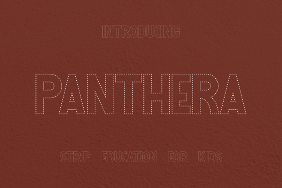 Panthera Education Strip Font - Featured Image