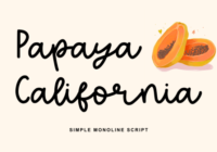 Papaya California Font - Featured Image