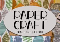 Paper Craft Font - Featured Image