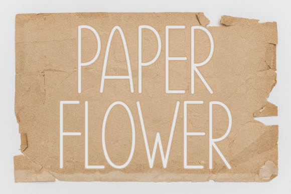 Paper Flower Font - Featured Image