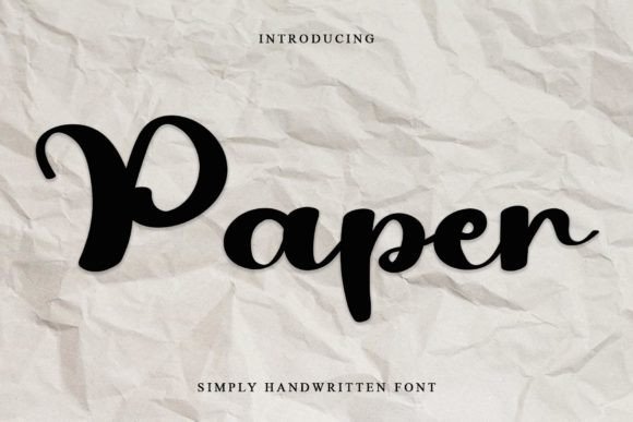 Paper Font - Featured Image