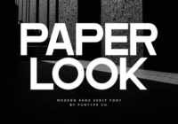 Paper Look Font - Featured Image