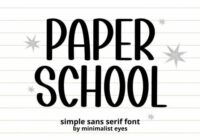 Paper School Font - Featured Image