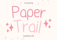 Paper Trail Font - Featured Image