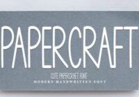 Papercraft Font - Featured Image