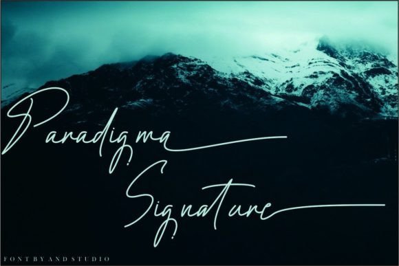 Paradigma Signature Font - Featured Image