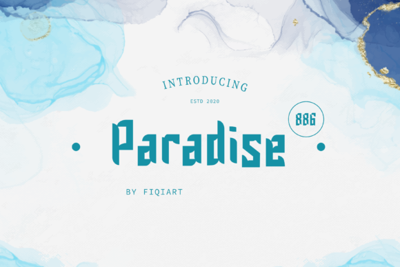 Paradise 886 Font - Featured Image