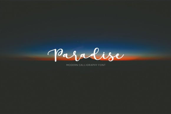 Paradise Calligraphy Font - Featured Image