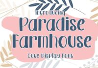 Paradise Farmhouse Font - Featured Image
