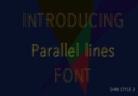 Parallel Lines Font - Featured Image