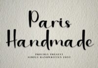 Paris Handmade Font - Featured Image