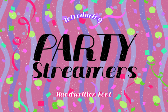 Party Streamers Font - Featured Image