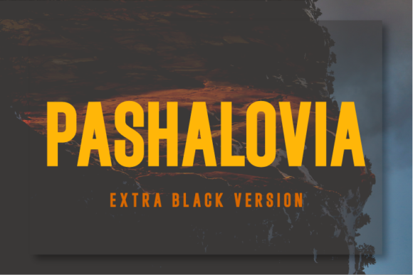 Pashalovia Extra Black Font - Featured Image
