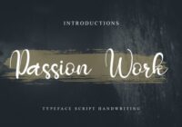 Passion Work Font - Featured Image