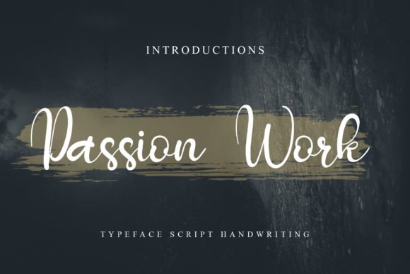 Passion Work Font - Featured Image