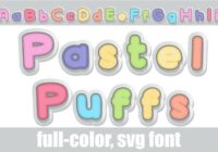 Pastel Puffs Font - Featured Image