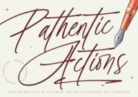 Pathentic Actions Font - Featured Image