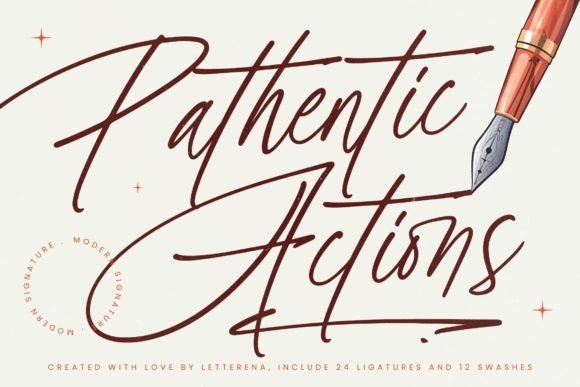 Pathentic Actions Font - Featured Image