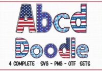 Patriotic Alpha Font - Featured Image