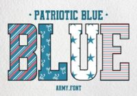 Patriotic Blue Font - Featured Image