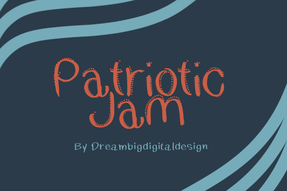 Patriotic Jam Font - Featured Image