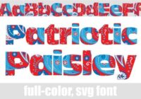 Patriotic Paisley Font - Featured Image