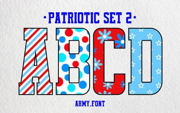 Patriotic Set 2 Font - Featured Image