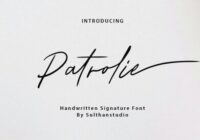 Patrolie Font - Featured Image