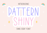 Pattern Shiny Font - Featured Image