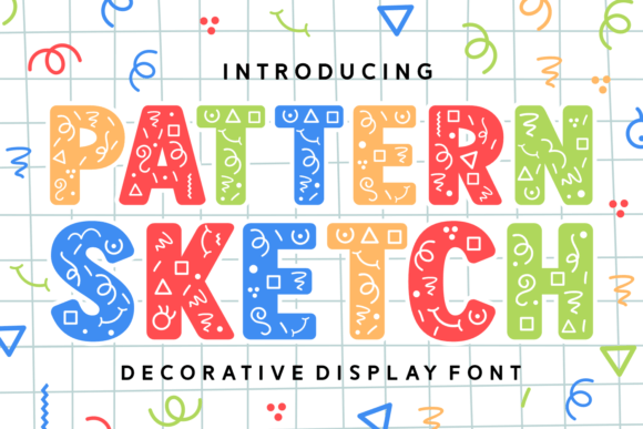 Pattern Sketch Font - Featured Image