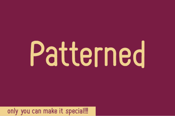 Patterned Font - Featured Image